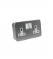  Volex Metal Clad 13Amp Double Socket